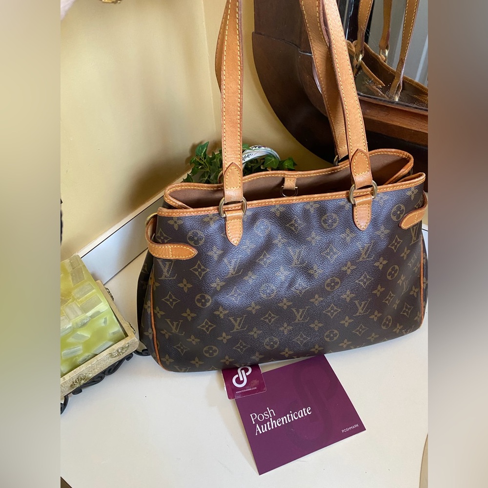Louis Vuitton Batignolles Authentic Brown Monogram Tote Bag